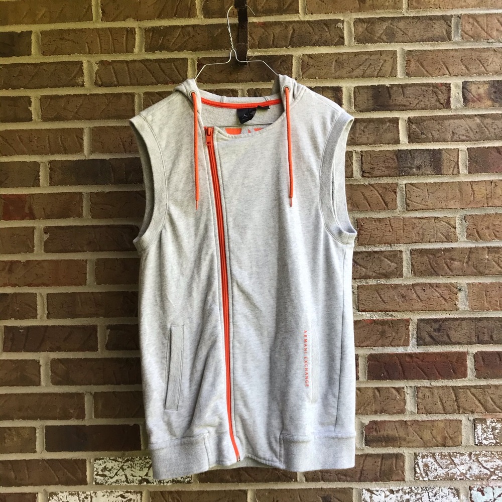 Armani Exchange Sleeveless Zip Hoodie